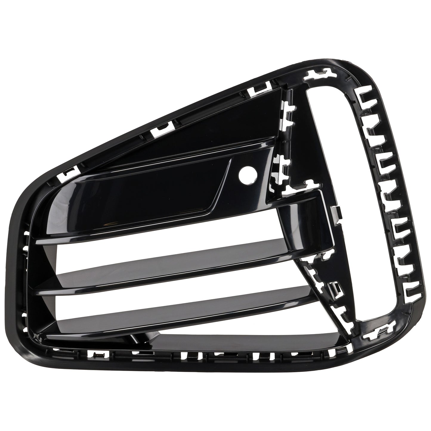 Front, Driver Side, Side Bumper Grille, Gloss Black