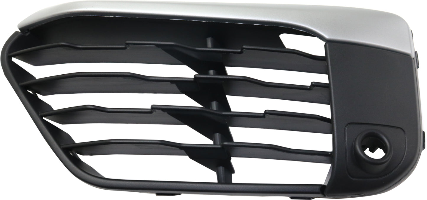 Front, Driver Side Bumper Grille, Textured Black, 4 Cyl., 2.0L Engine