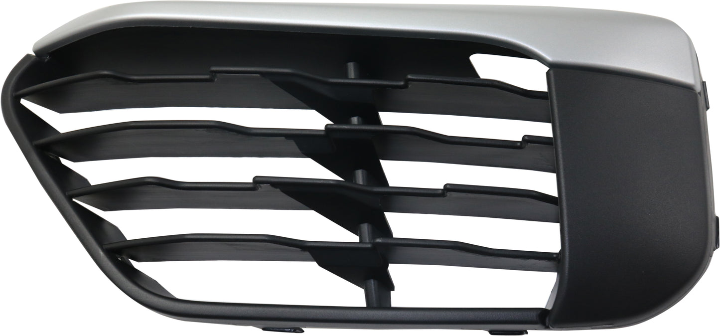 Front, Driver Side Bumper Grille, Textured Black, 4 Cyl., 2.0L Engine