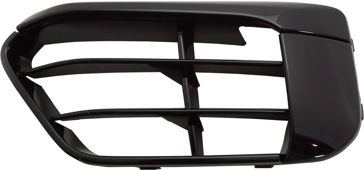 Front, Driver Side Bumper Grille, Gloss Black