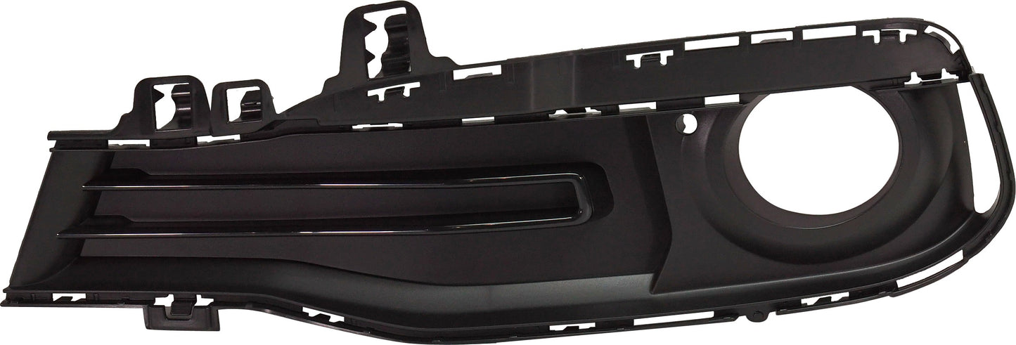 Front, Driver Side Bumper Grille, Textured Black, Base Model