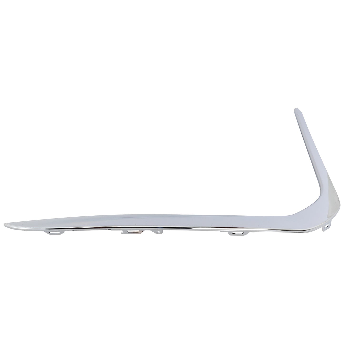 Front, Driver Side, Lower Bumper Trim, Chrome, Base Model
