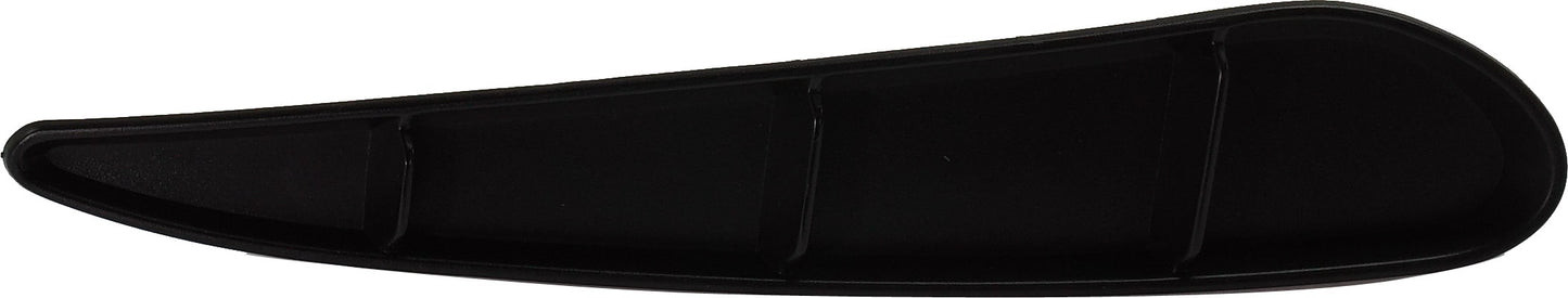 Rear, Passenger Side Bumper Grille, Black, Base Model