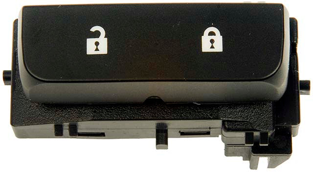 901-119 Front, Driver Side Door Lock Switch Black
