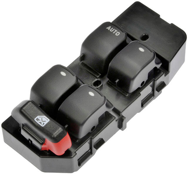 901-168 Front, Driver Side OE Solutions Series Window Switch Black 4 Buttons