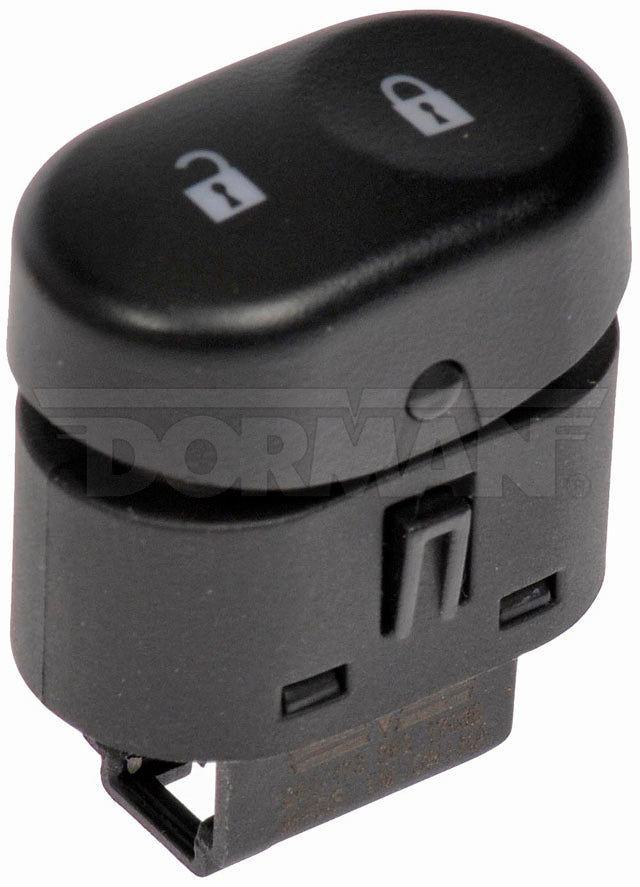 901-173 Front, Driver Side Door Lock Switch Black