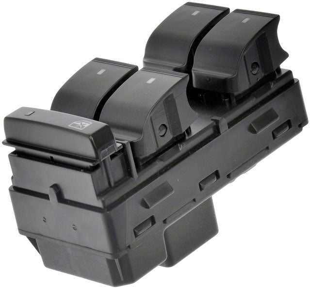 901-990 Передний переключатель стеклоподъемника со стороны водителя, черный, 5 кнопок, без электроскладывающегося зеркала