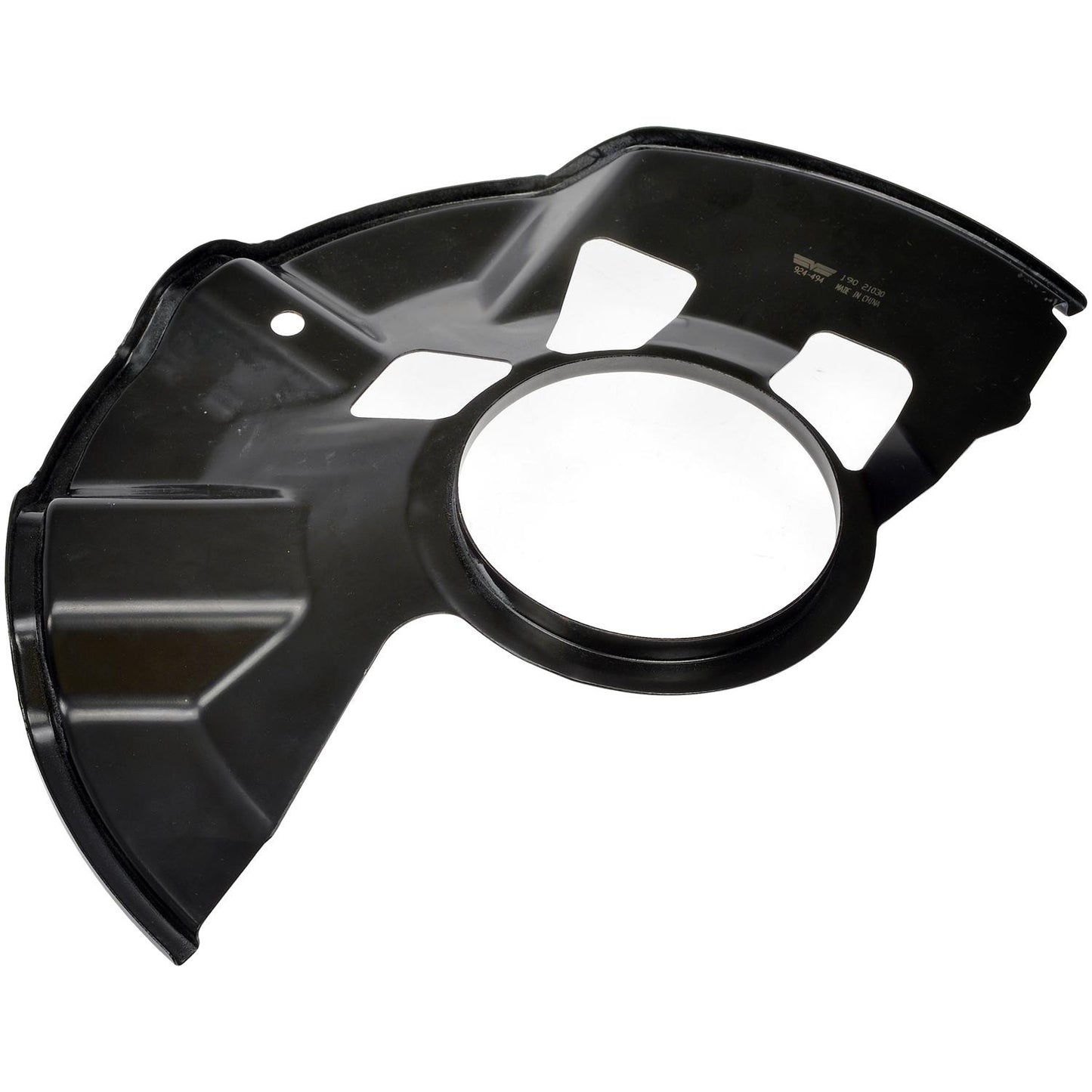 924-494 Передние пылезащитные щитки тормозов со стороны водителя, черные, стальные, серия OE Solutions