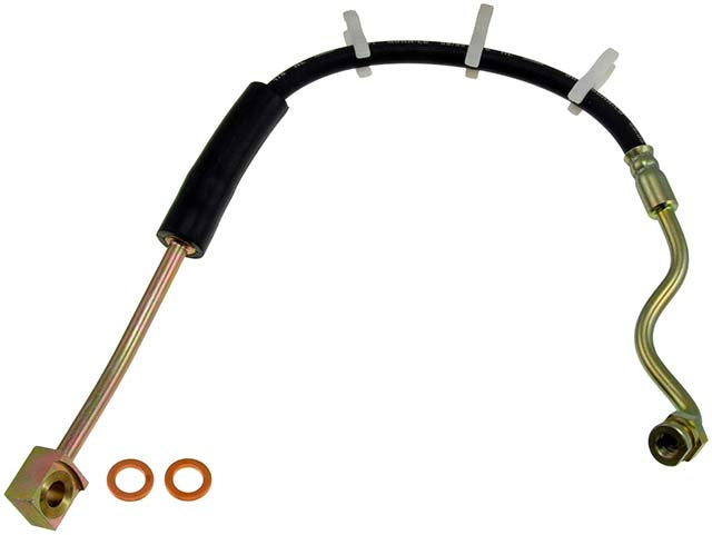 H380318 Front, Driver Side First Stop Series Brake Line, Metal and Rubber