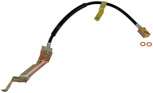 H380461 Front, Driver Side First Stop Series Brake Line, Metal and Rubber