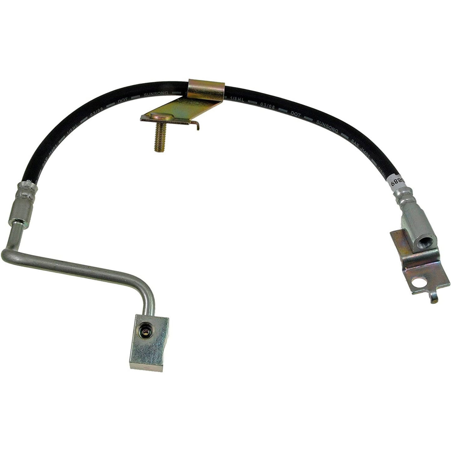 H380889 Rear, Center First Stop Series Brake Line, EPDM Rubber