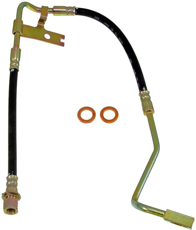 H380980 Front, Passenger Side First Stop Series Brake Line, Metal and Rubber