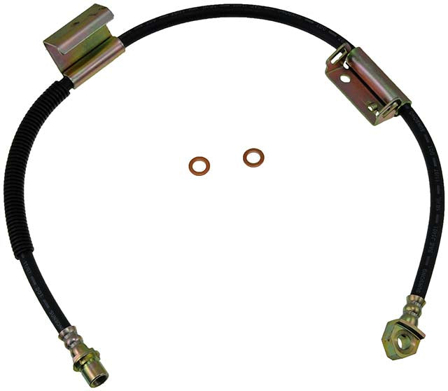H381298 Front, Driver Side First Stop Series Brake Line, Metal and Rubber