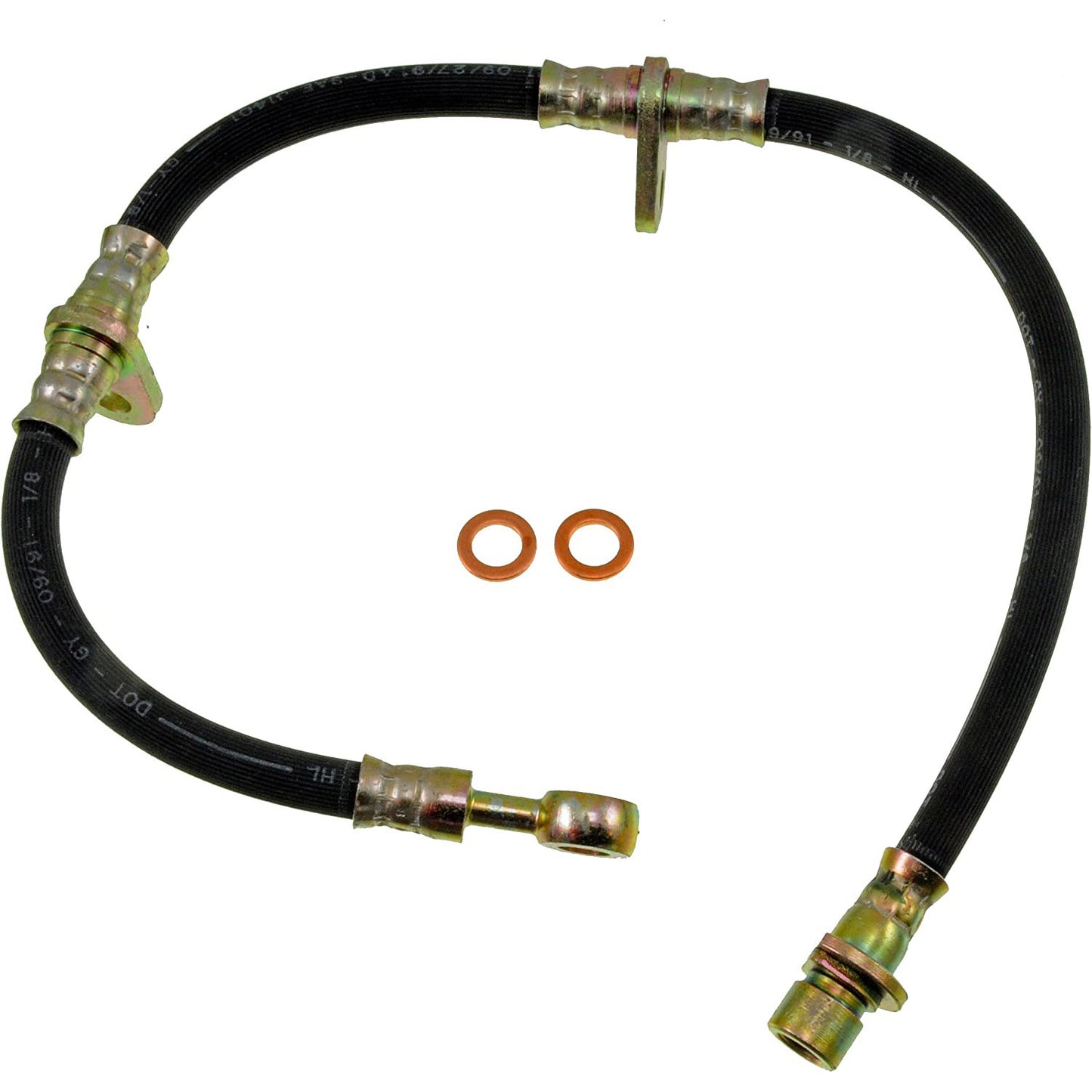 H38952 Front, Passenger Side First Stop Series Brake Line, EPDM Rubber