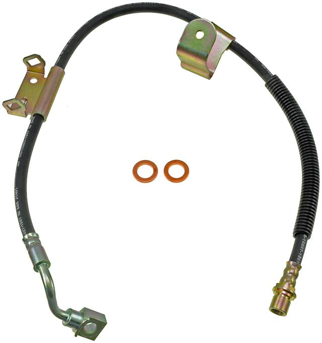 H620051 Front, Driver Side First Stop Series Brake Line, Metal and Rubber