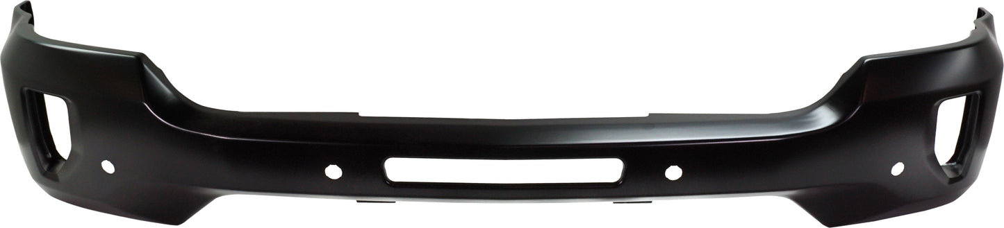 Front Bumper, Paintable, With Fog Light Holes, With Impact Bar Skid Plate, Without Mounting Brackets