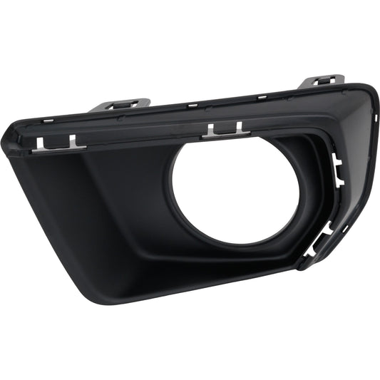 Front, Driver Side Fog Light Trim, Textured Black