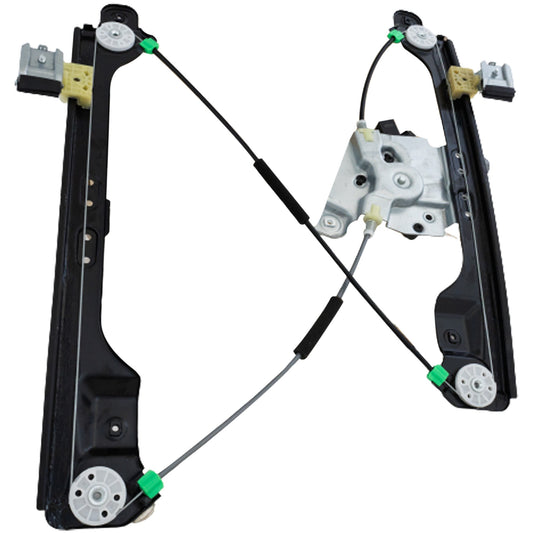 Front, Driver Side Window Regulator, Power, With Motor