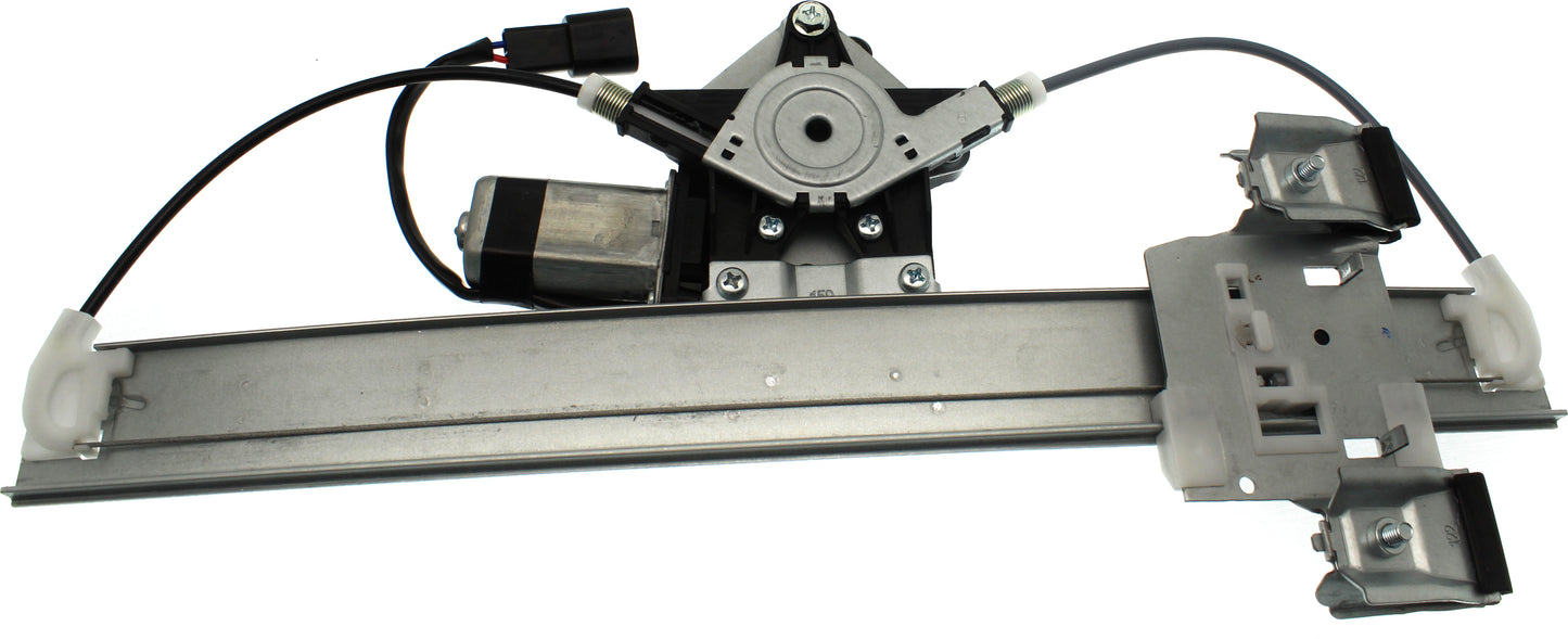 Rear, Driver Side Power Window Regulator, With Motor