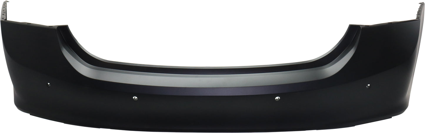Rear Primed Bumper Cover, Premier Model, With Blind Spot Sensor Holes, CAPA Certified