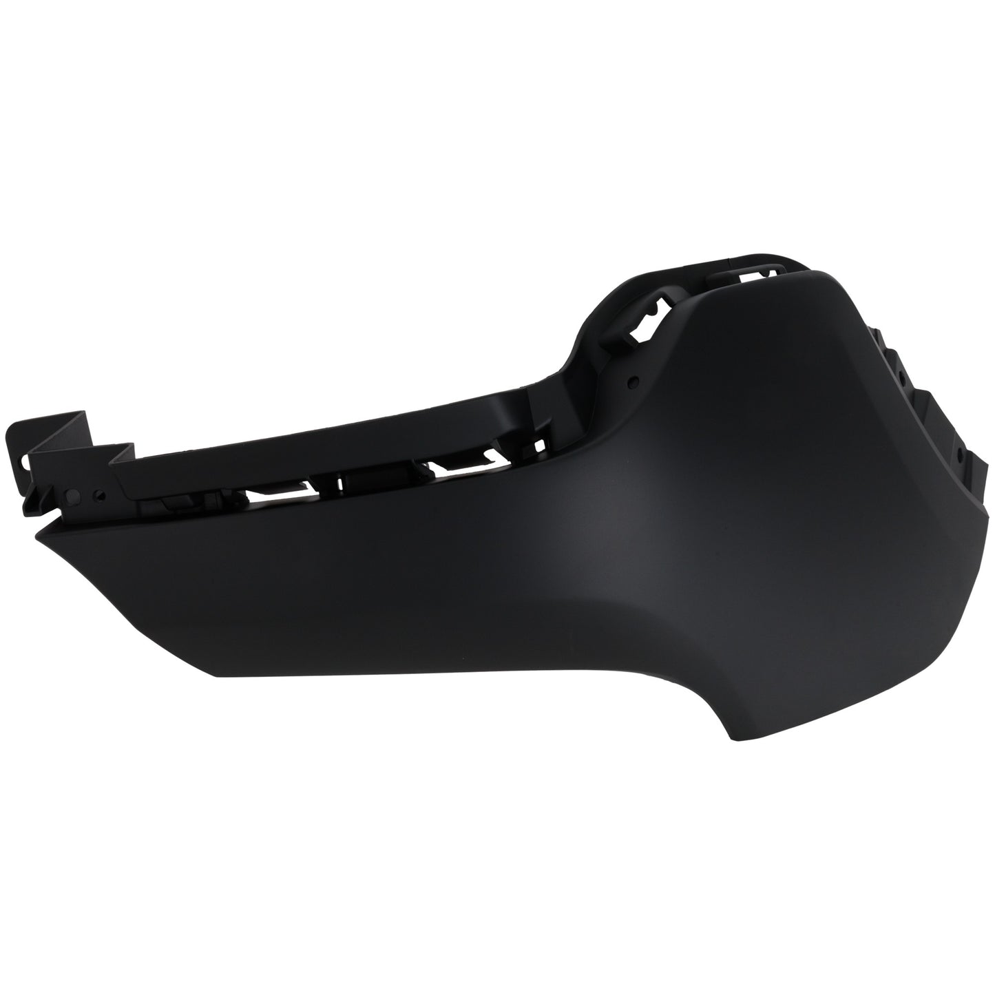 Задний бампер со стороны водителя, грунтованный пластик