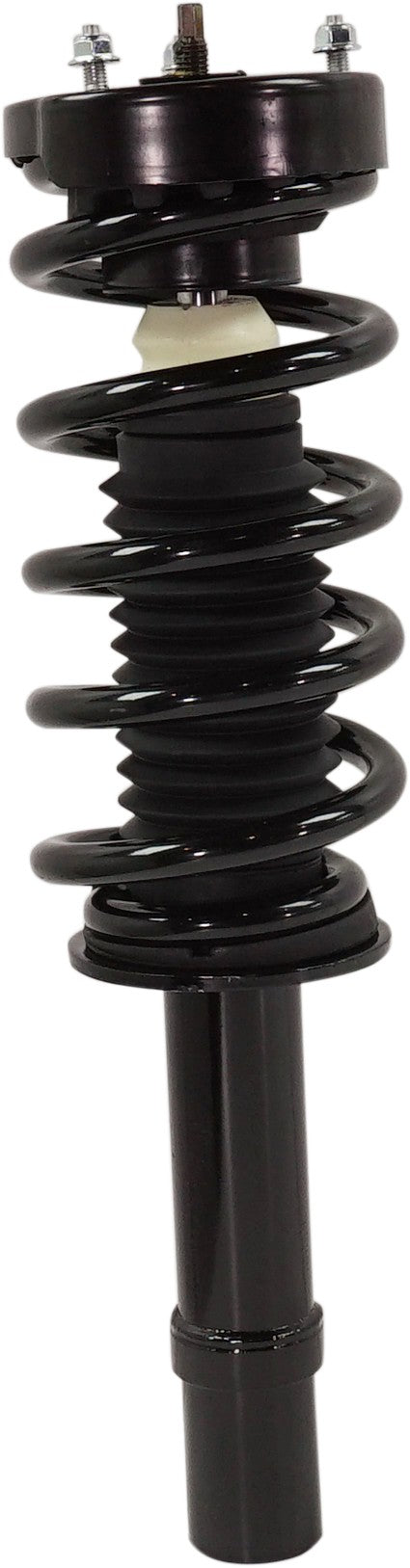 Передняя, со стороны водителя, полностью нагруженная стойка, двигатель 5,7 л, полный привод