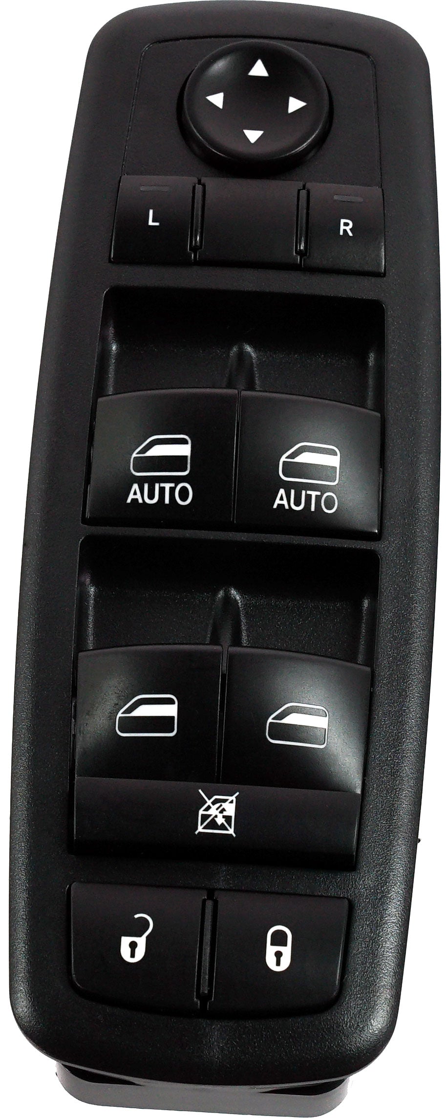 Front, Driver Side Window Switch, Black