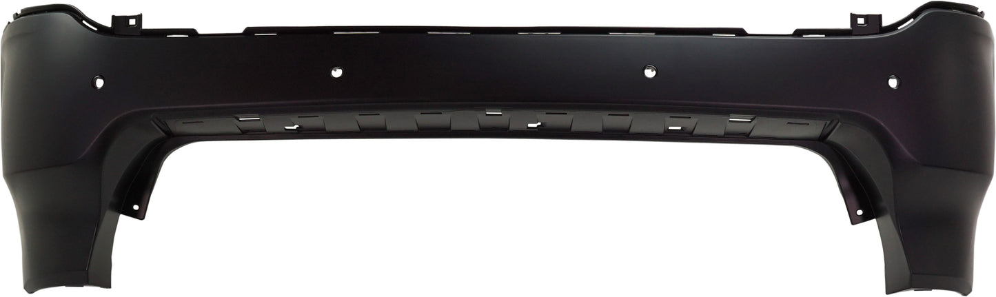 Rear Primed Bumper Cover, For Models with Parking Aid Sensor and Blind Spot Sensor