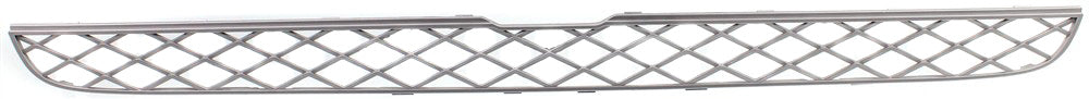 Front, Center, Upper Bumper Grille, Silver