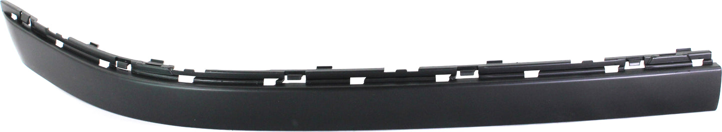 Front, Passenger Side, Outer Bumper Trim, Chrome, Without Parking Aid Sensor Holes, Base Model