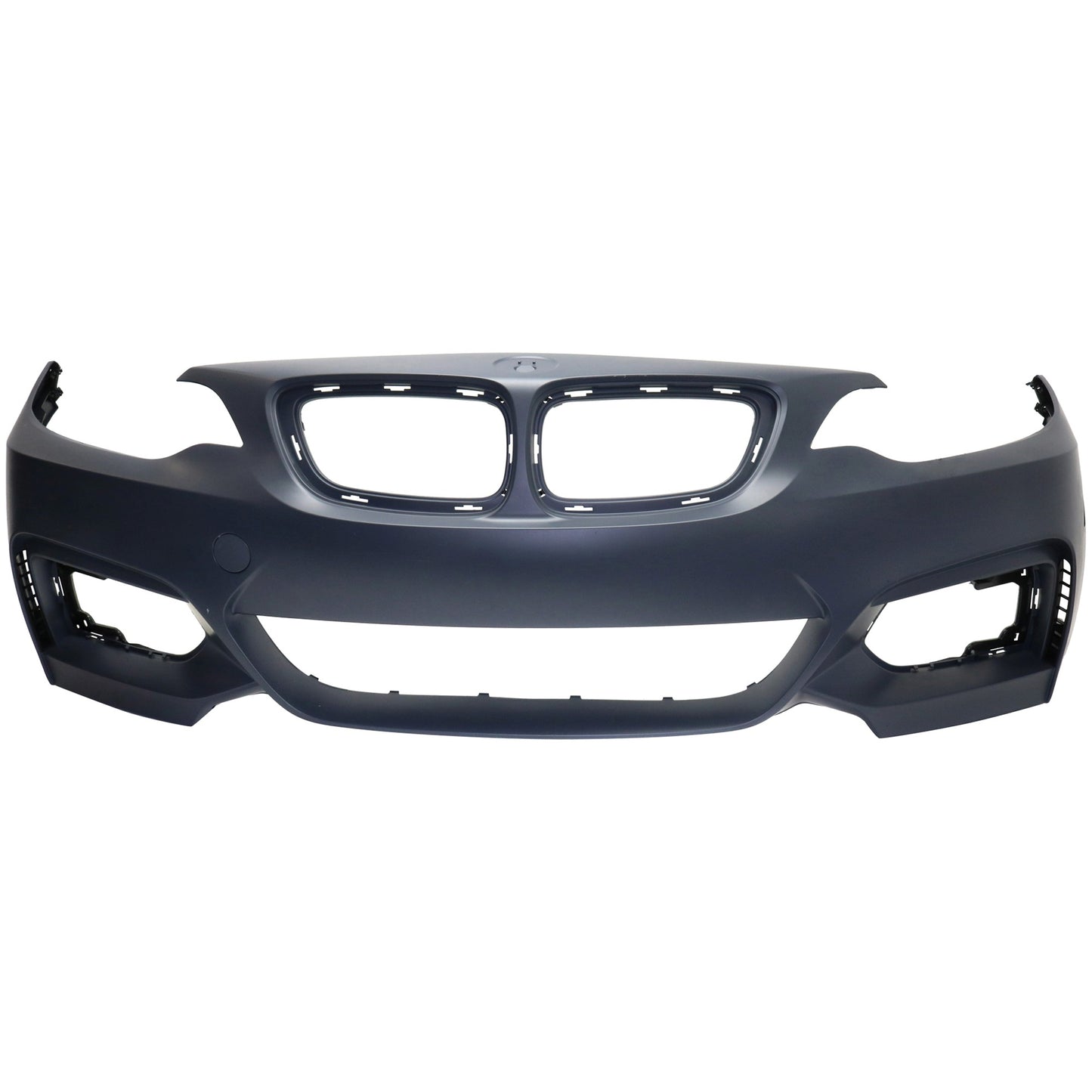 Front Primed Bumper Cover, Base Model, Convertible/Coupe, For Models With M Sport Package, Without Headlight Washer Holes, With Park Distance Control Sensor Holes