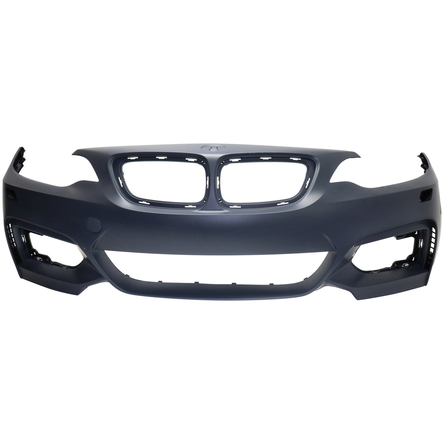 Front Primed Bumper Cover, Base Model, Coupe (M235I)/Convertible, For Models With Sport Package, With Headlight Washer Holes, With Park Distance Control Sensor Holes, CAPA CERTIFIED
