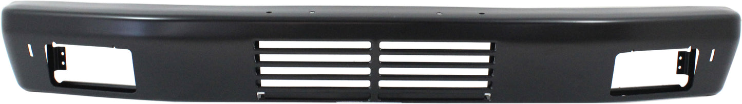 Front Bumper, Painted Black, Without Mounting Brackets, Base Model