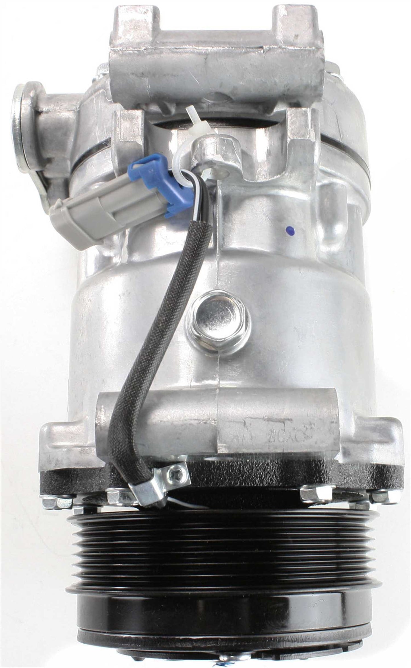 A/C Compressor, With Clutch, 6-Groove Pulley