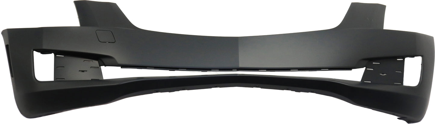 Front Primed Bumper Cover, For Models Without Adaptive Cruise Control, Without Parking Aid Sensor Holes, Sedan