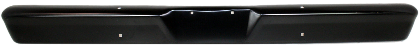Front Bumper, Painted Black, Without Mounting Brackets, Without Molding Holes
