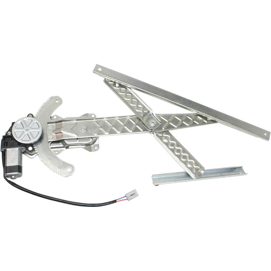Front, Driver Side Window Regulator, Power, With Motor