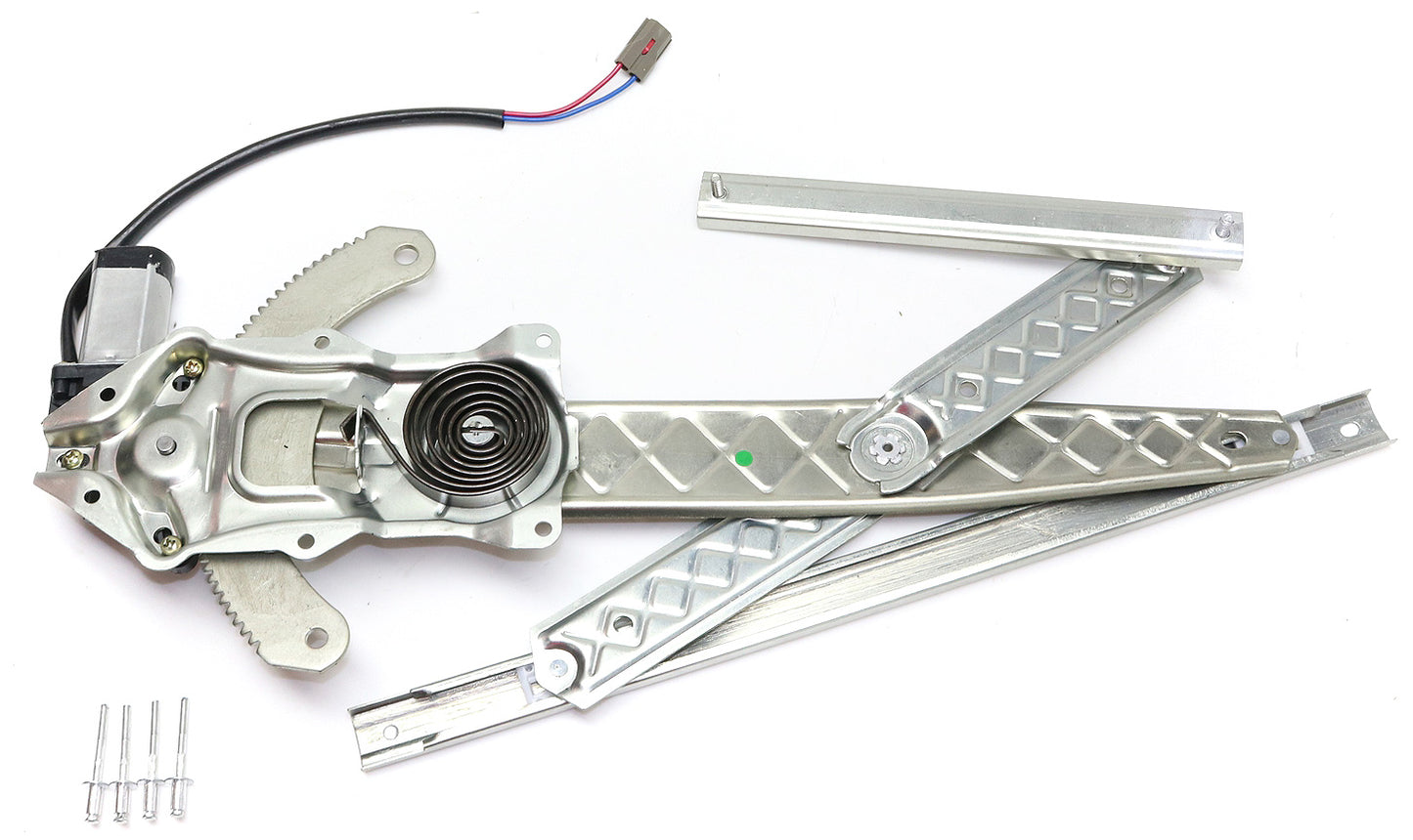 Front, Driver Side Window Regulator, Power, with Motor