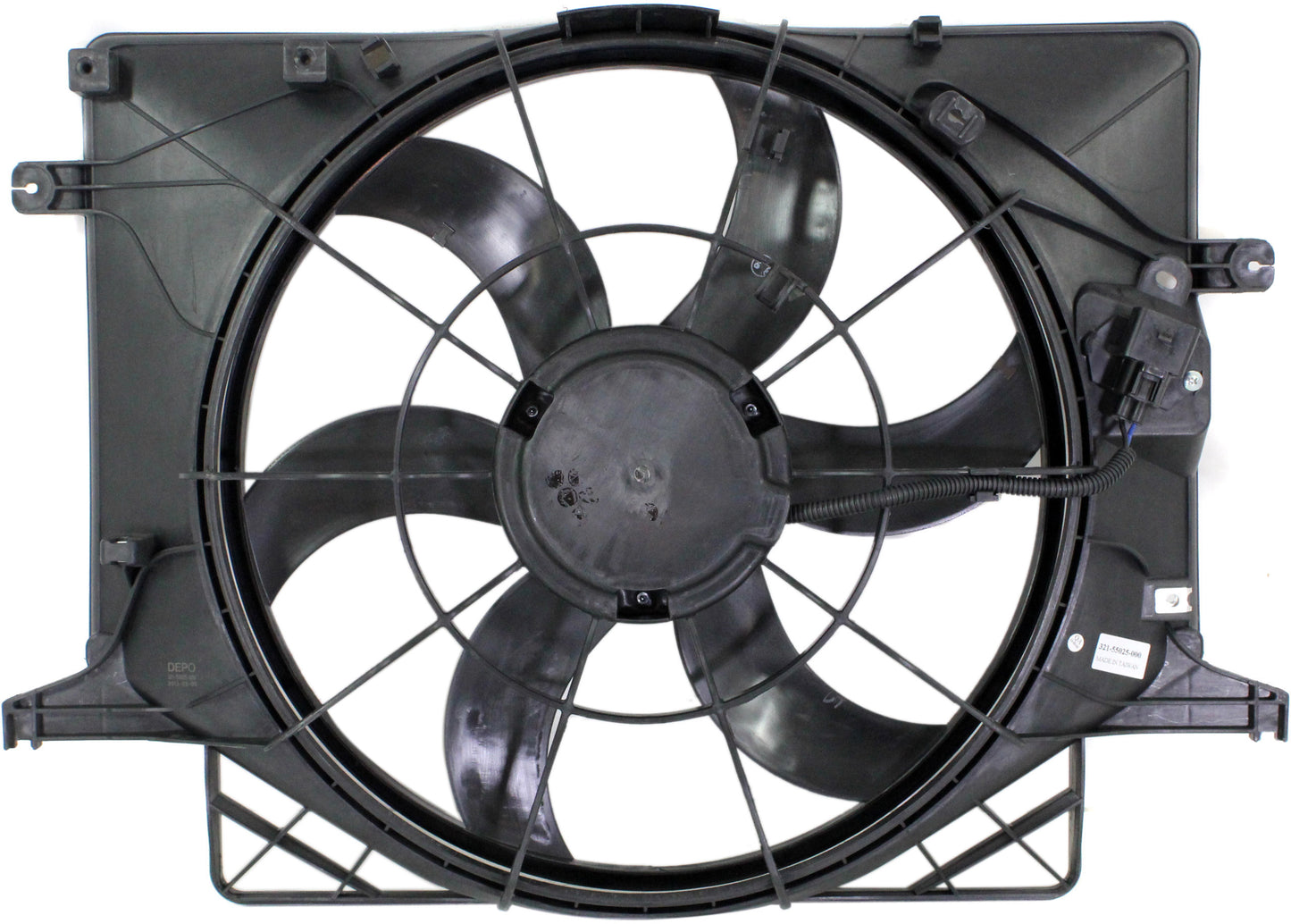 Radiator Fan - Fan Blade, Motor and Shroud, 4 Cyl., 2.0L Engine