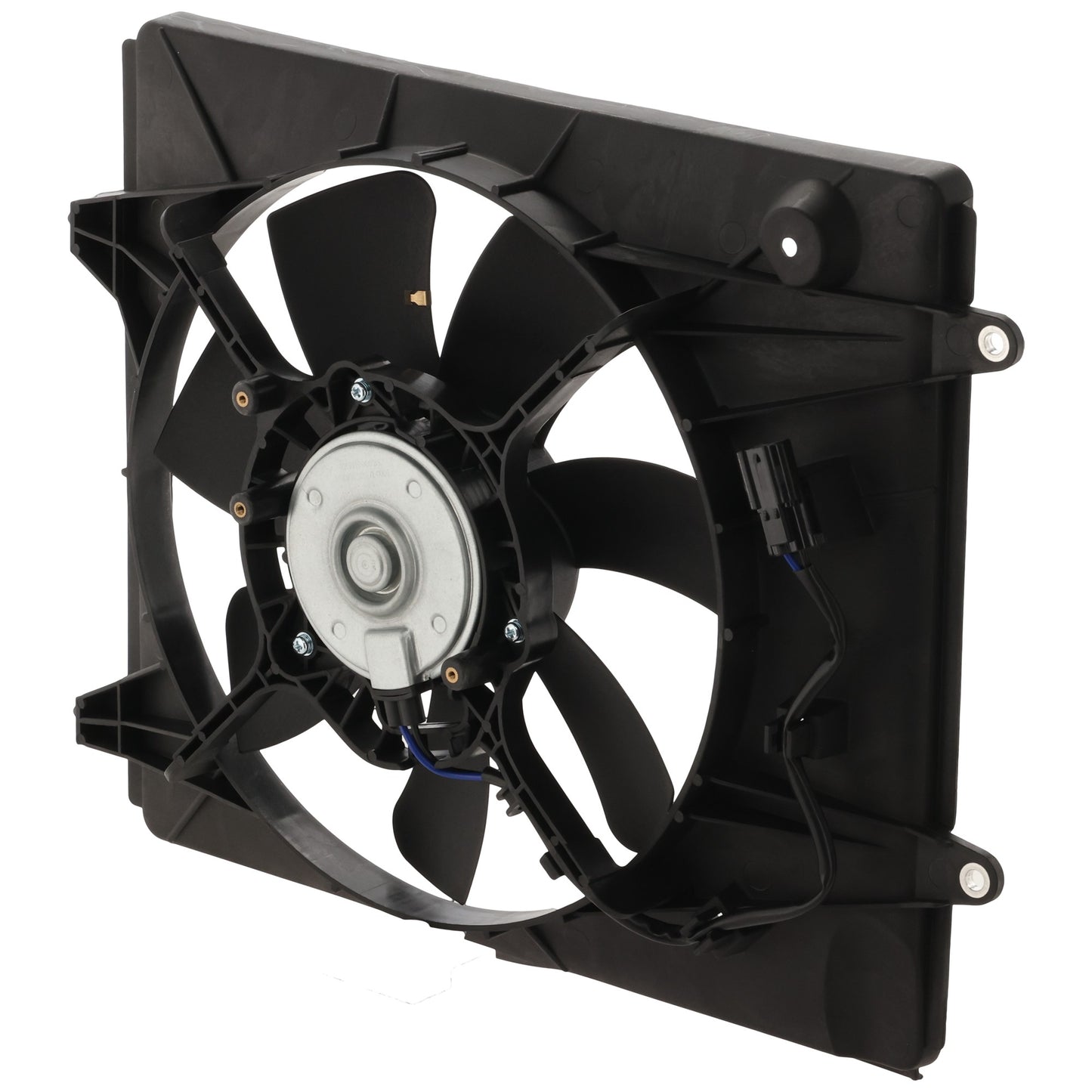 A/C Condenser Fan - Passenger side Fan Blade, Motor and Shroud, 4 Cyl., 2.4L Engine