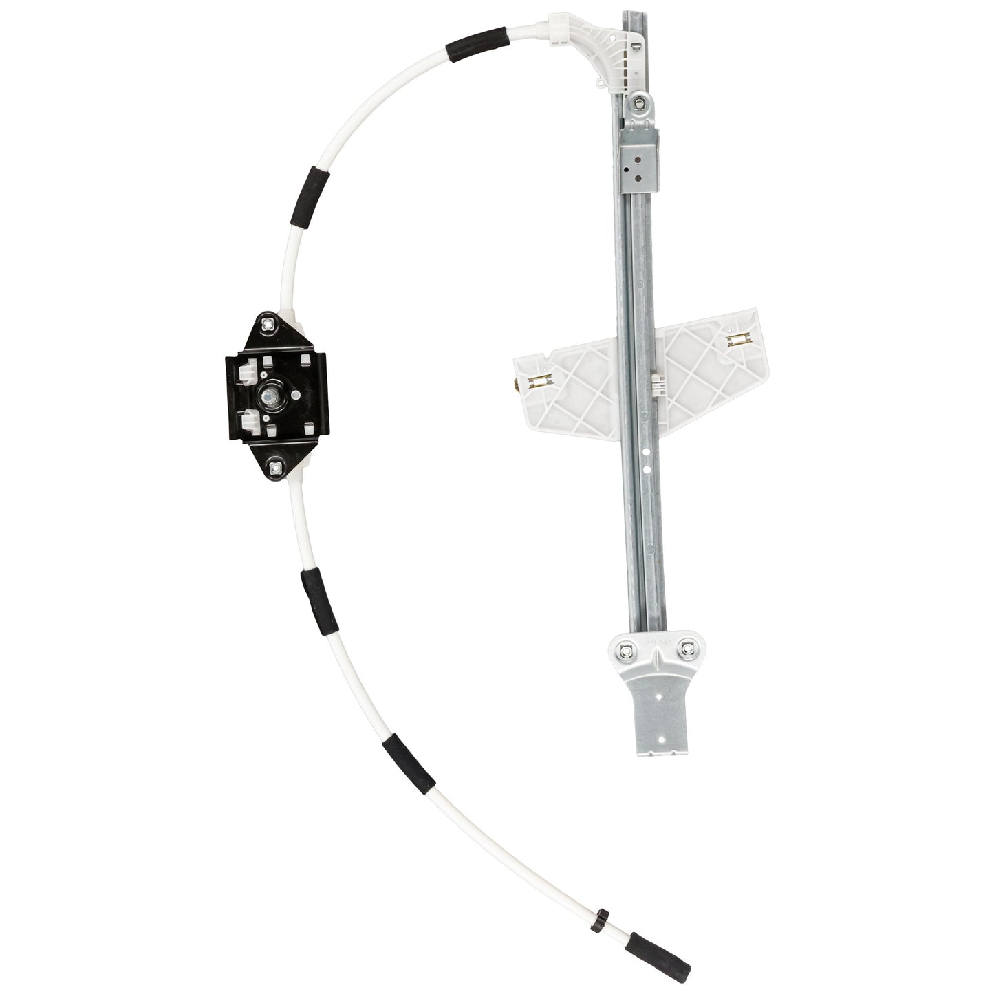 Front, Passenger Side Manual Window Regulator, Hand-Crank Type