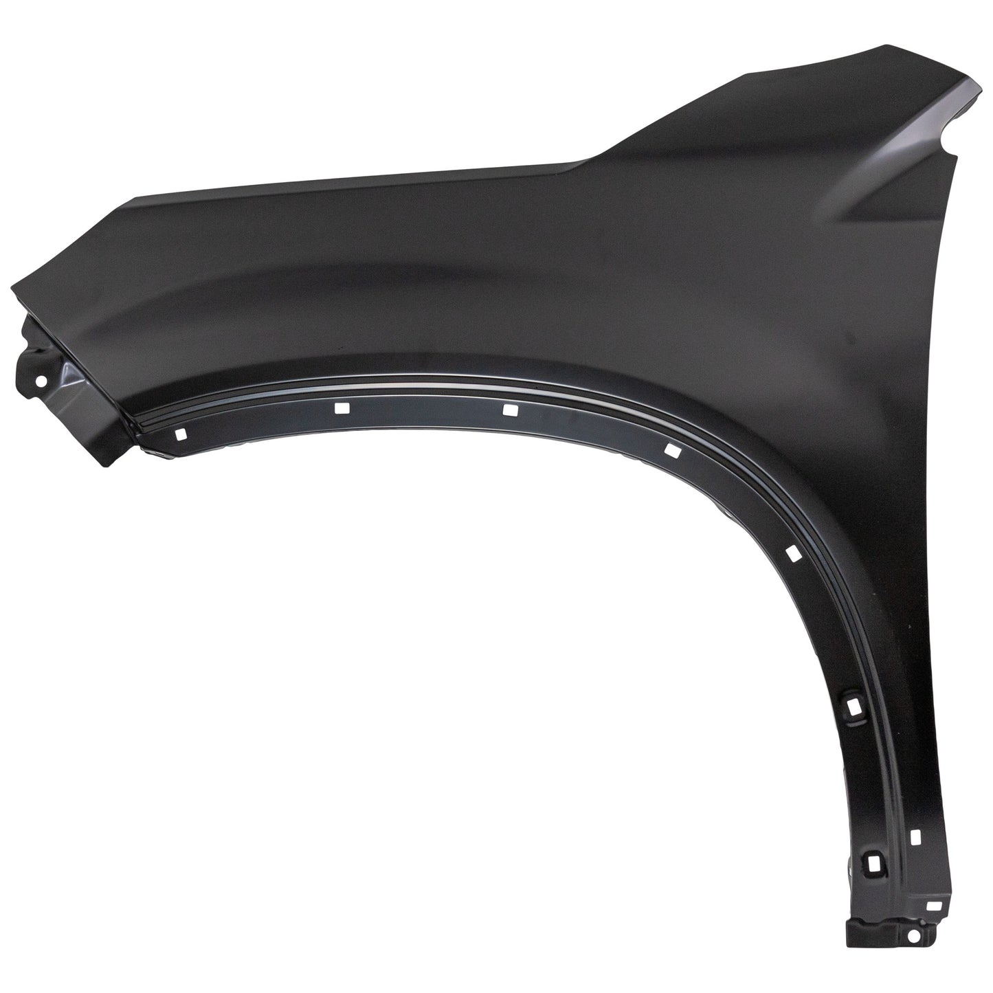 Front, Driver Side Fender, with Side Garnish Hole, without Turn Signal Light Hole