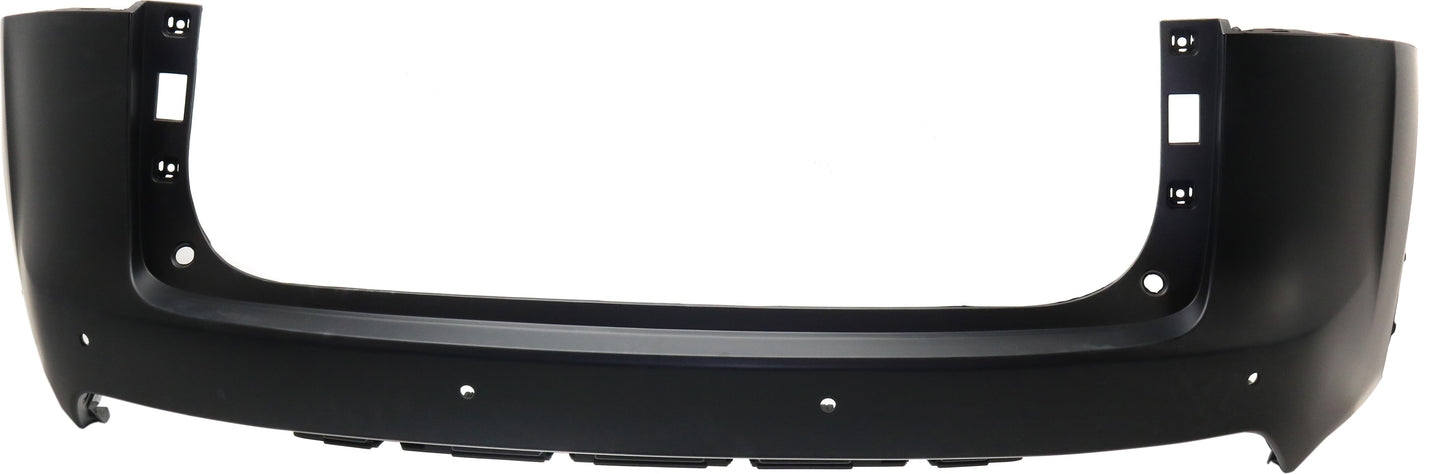 Rear, Upper Primed Bumper Cover, With Parking Aid Sensor Holes, CAPA CERTIFIED