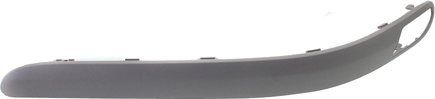 Front, Driver Side Bumper Trim, Black, Without Parking Aid Sensor Holes