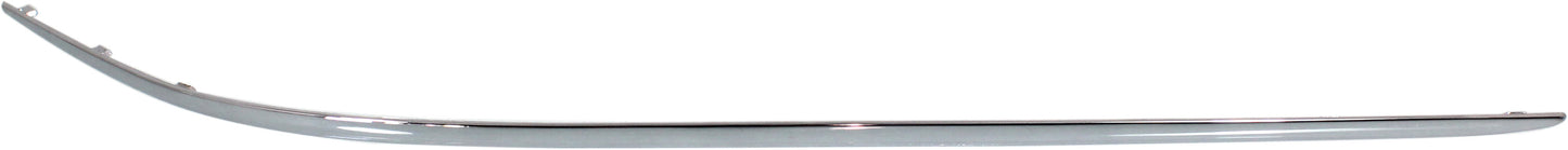 Front, Driver Side, Outer Bumper Trim, Chrome, Side Impact Strip Molding, Base Model