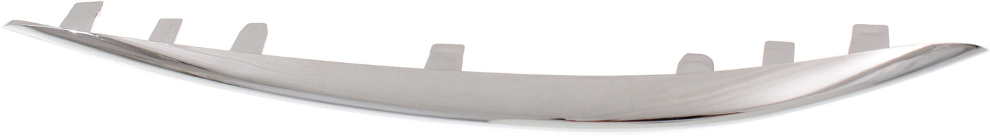 Front, Passenger Side, Upper Bumper Trim, Chrome