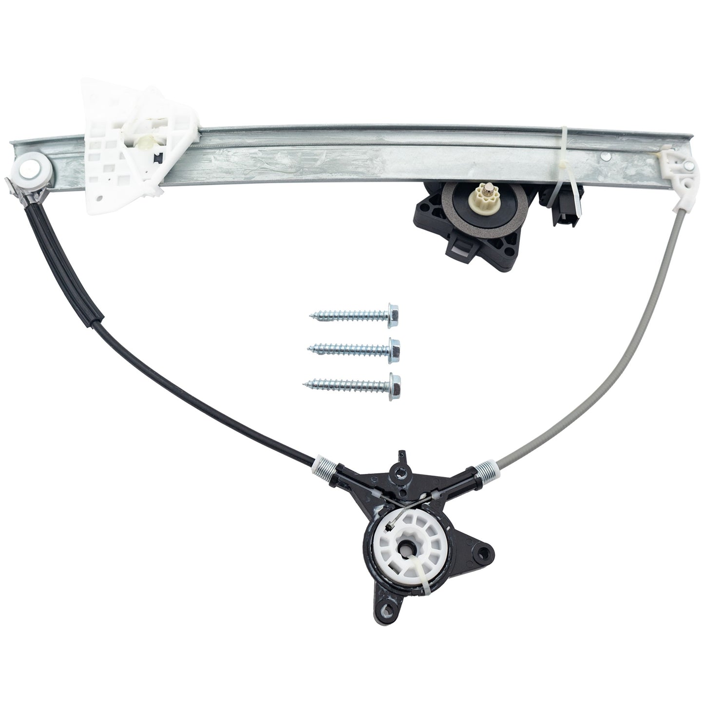 Front, Driver Side Window Regulator, Power, With Anti-Pinch Feature