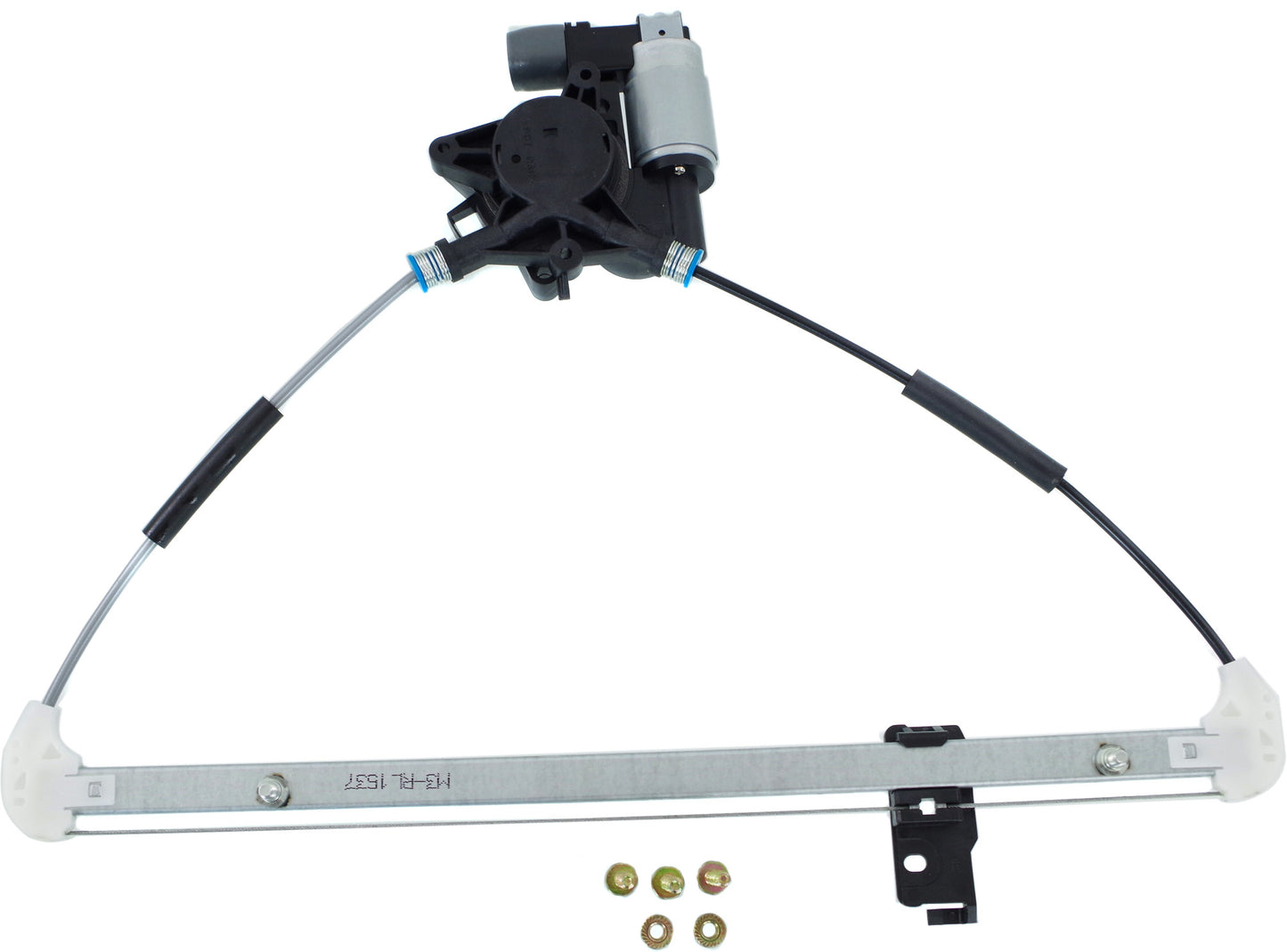 Rear, Driver Side Window Regulator, Power, With 2-Prong Connector