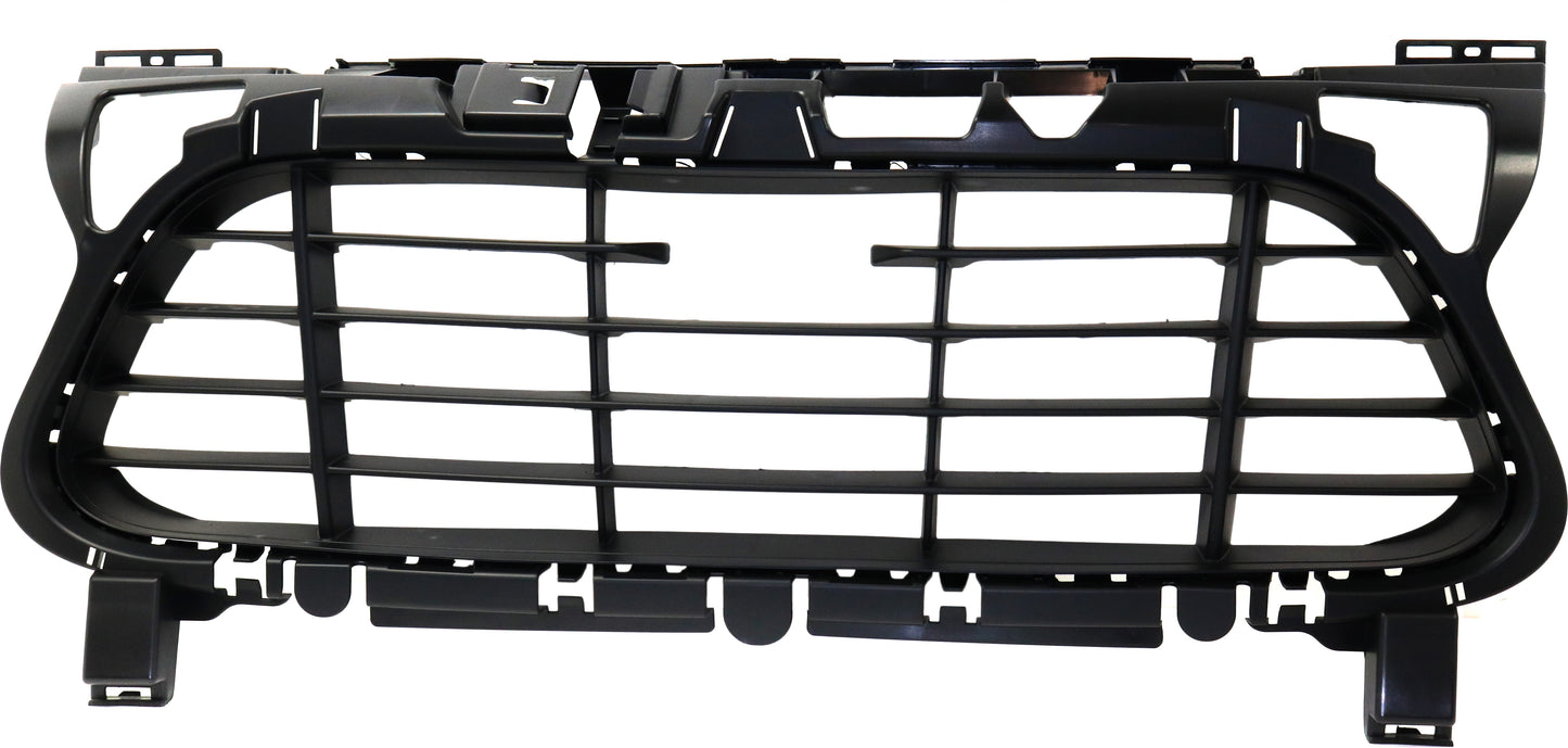 Front, Center Bumper Grille, Textured Black