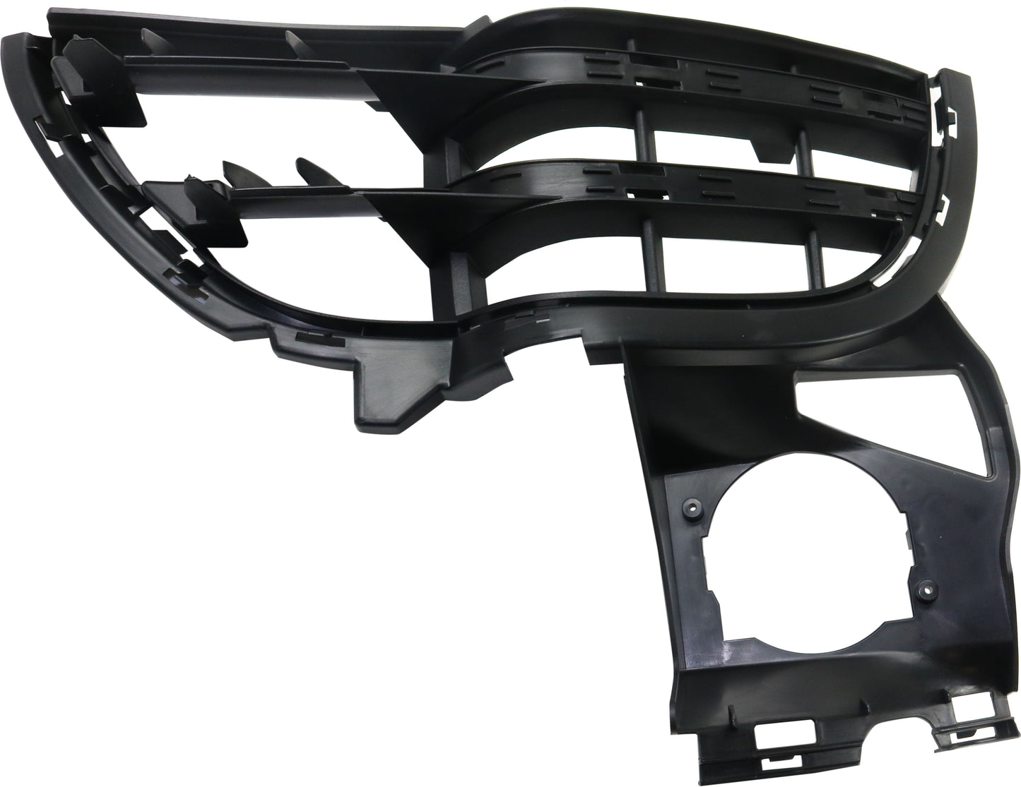 Front, Driver Side, Outer Bumper Grille, Textured Black